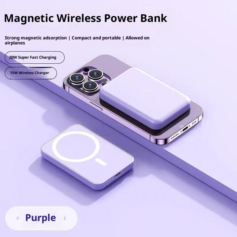 Bi-directional Fast Charging Magnetic Wireless Power Bank