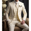 Elegant Business Banquet Suit Set for Men – 3-Piece Slim Fit Formal Suit (Jacket, Vest & Pants)