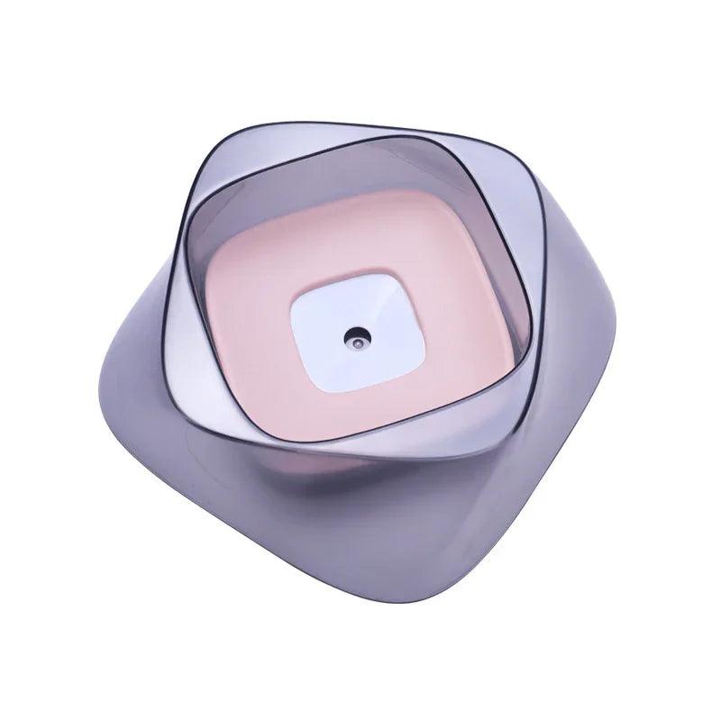 No-Spill Floating Pet Water Bowl for Dogs & Cats – Anti-Splash, 750ml, Arch Design (Diamond Green, Blue, Pink)