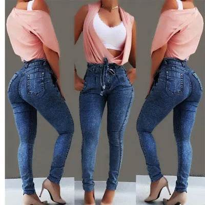 High Waist Fringed jeans Bootcut Pant for Women