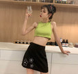 Summer Halter neck tank Tops and Skirt Outfit set