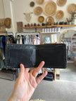 Vintage Hand Carved DW Initial Leather Wallet