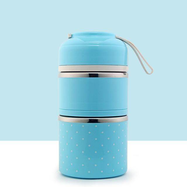 Japanese-Inspired Compartment Lunch Box – Stainless Steel, 1–3 Layer