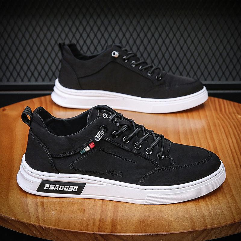Men's Canvas Sneakers Cross-Strap Street Style Casual Shoes