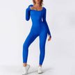 Women’s Seamless Long Sleeve Yoga Jumpsuit, Full Body Activewear One-Piece