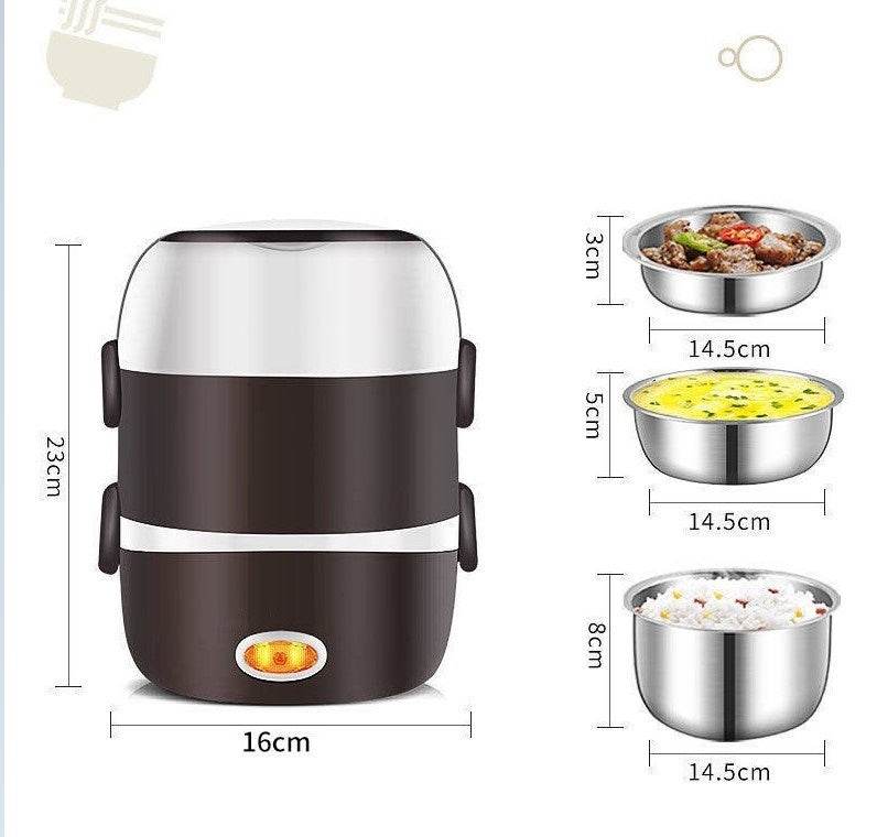 Multi-Function Electric Cooking Lunch Box – Portable & Heated
