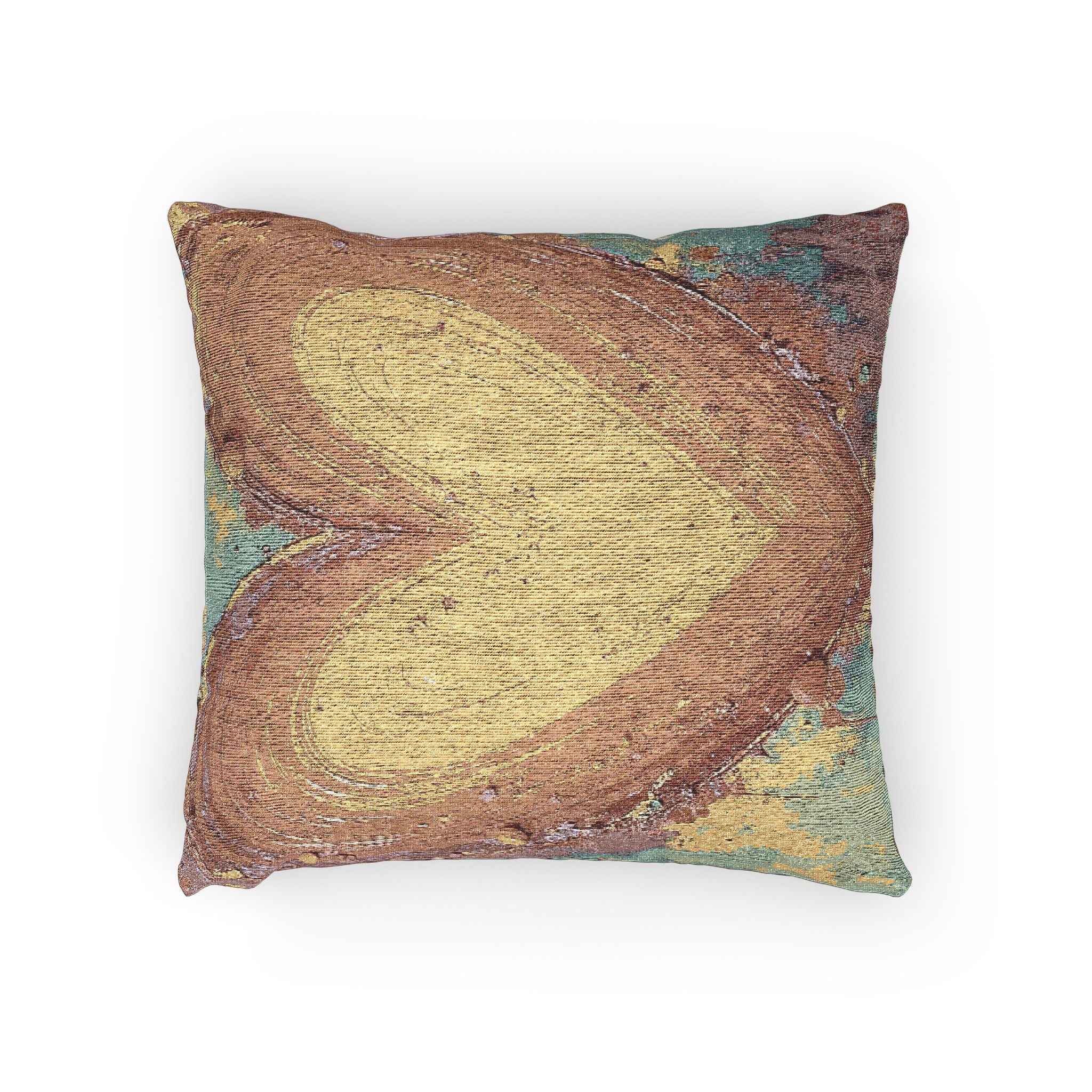 Rustic Heart Woven Pillow | Boho Farmhouse Throw Pillow