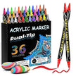 Acrylic Marker Pen Double-headed Stackable Water-based Paint Brush Paint Marker and Highlighter