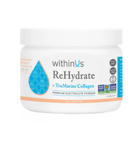 WithinUs - ReHydrate Collagen Jar - Peach (143g)