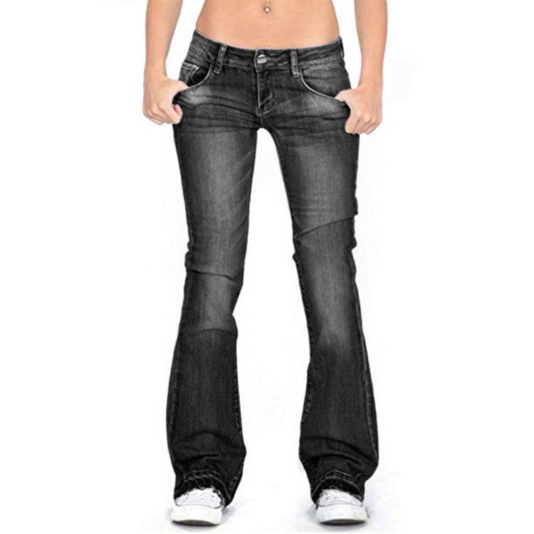 Women Bootcut Jeans Pant flared leg Trousers