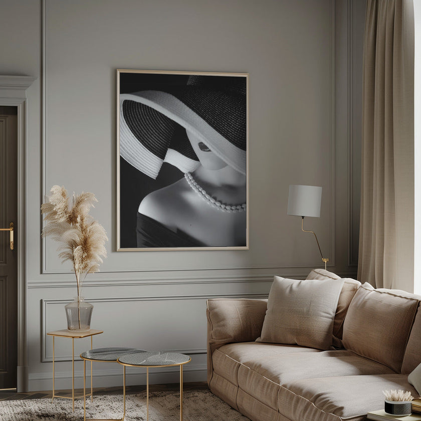 Art mural : Élégance dans l'ombre