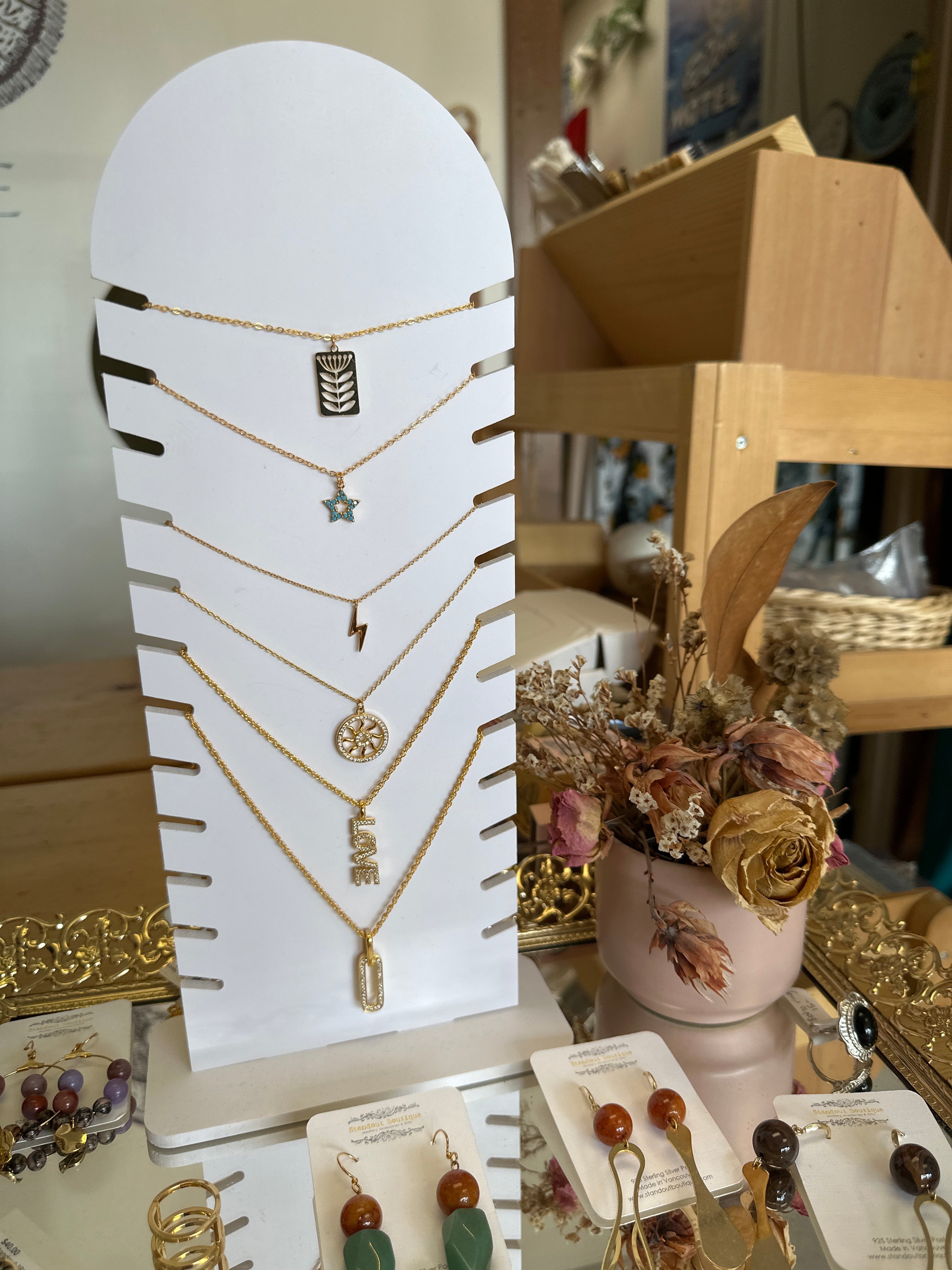 Standout Boutique Lightning 14k Gold Bond Necklace