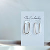 Geneva long Rectangle Hoop