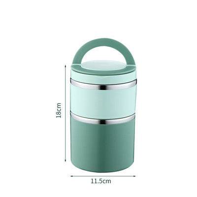 Portable Minimalist Stainless Steel Thermal Insulated Lunch Container