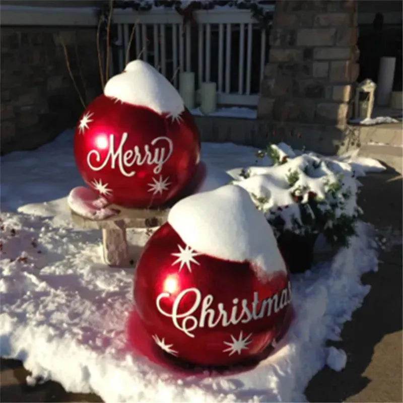 Christmas Ornament Holly Ball Outdoor Tree Decoration Christmas Balls for Yards
