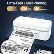 4-Inch Portable Wireless Thermal Label Printer – Black & White, Multi-Plug (AU/EU/UA/US)