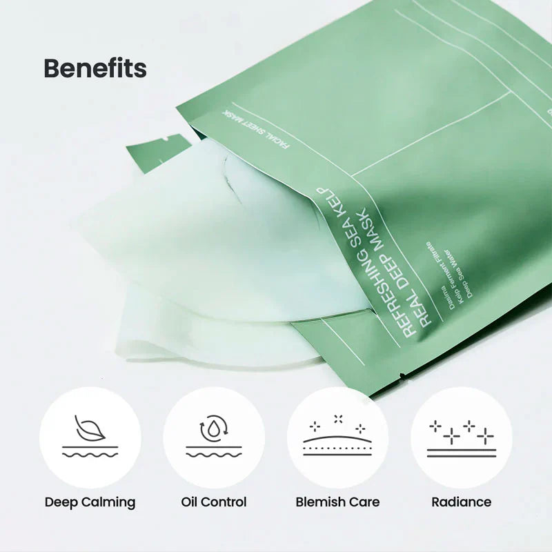 Biodance Refreshing Sea Kelp Real Deep Mask 34g - 1 BOX 4 PCS