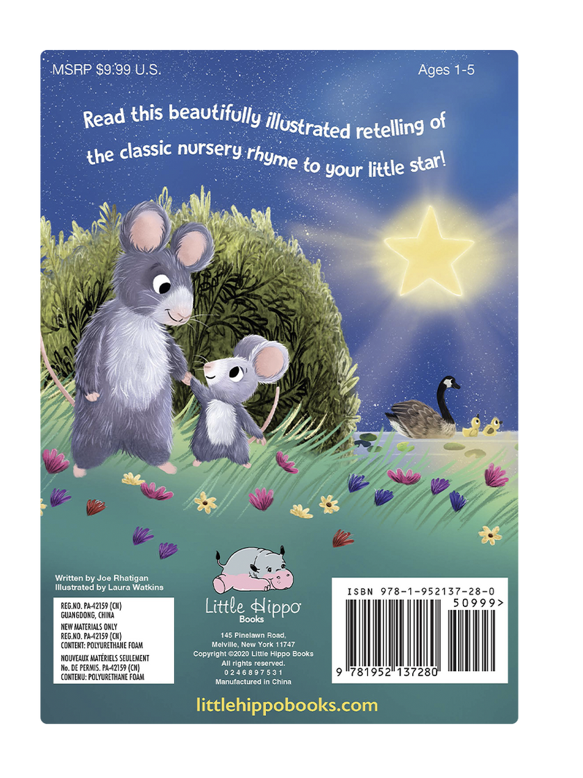 Little Hippo Books - Twinkle, Twinkle, Little Star- Children's Padded Board Book