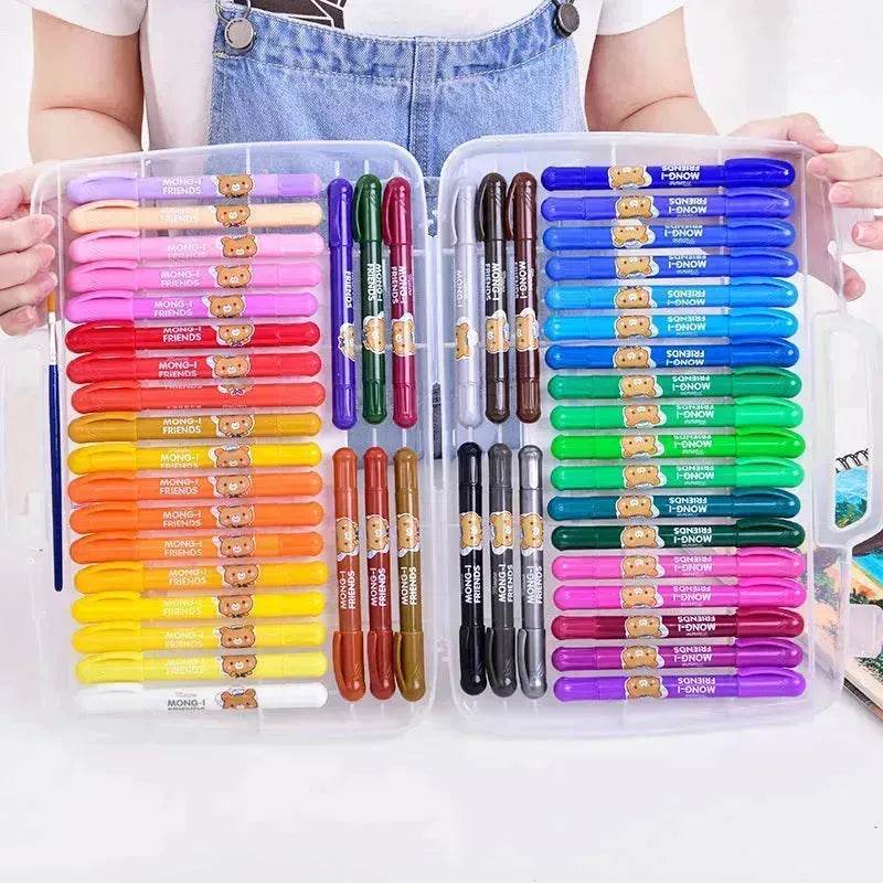 Kids Children Deli Rotating Crayon Children's Oil Pastel