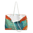 Tropical Palm Leaves Weekender Bag | Beach Tote, Travel Carryall, Large Tote Bag
