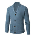 Single-breasted Long Sleeve Lapel Sweater Men's Clothing