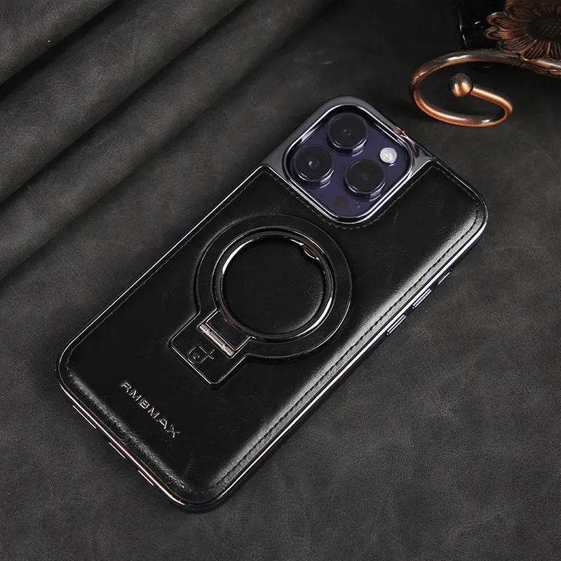Luxury Magnetic Bracket Phone Case Business Drop-resistant Leather Case