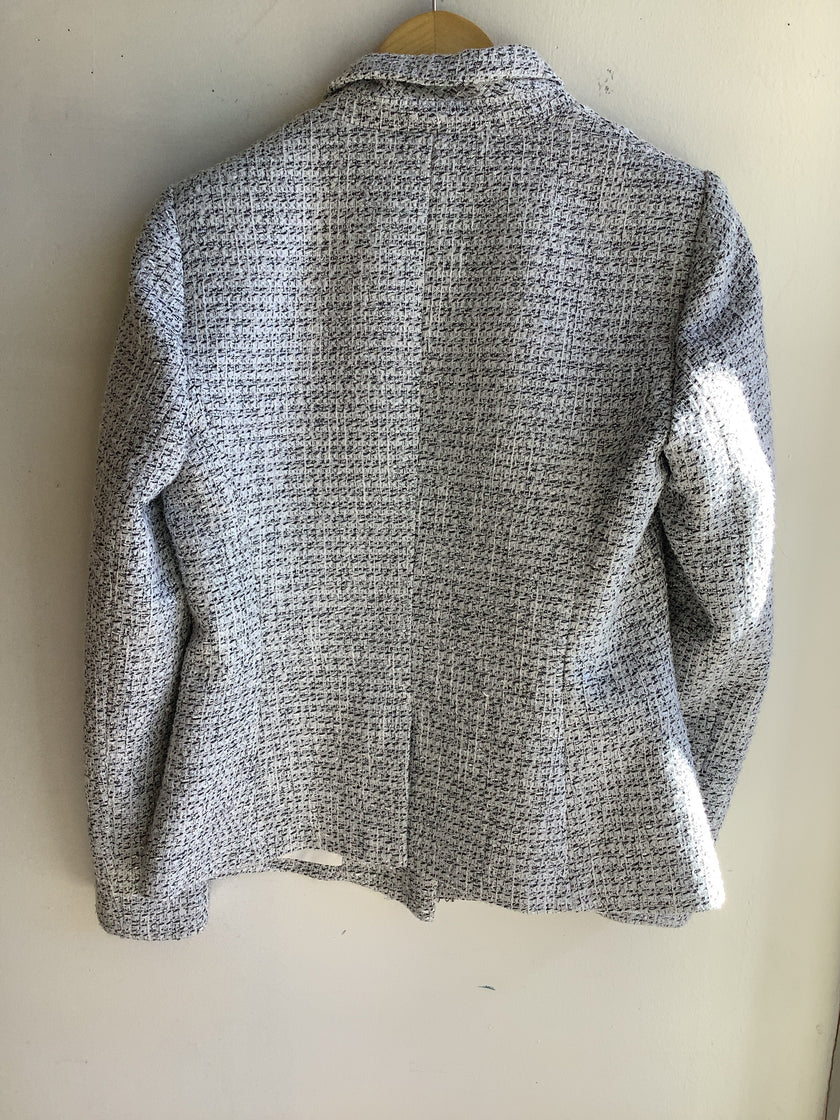 Le Chateau Tweed Black&White&Silver Blazer