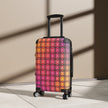 Colorful Geometric Tile Carry-On Suitcase — Vibrant Gradient Travel Luggage
