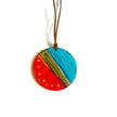 Oversized Disc Pendant Necklace Handmade