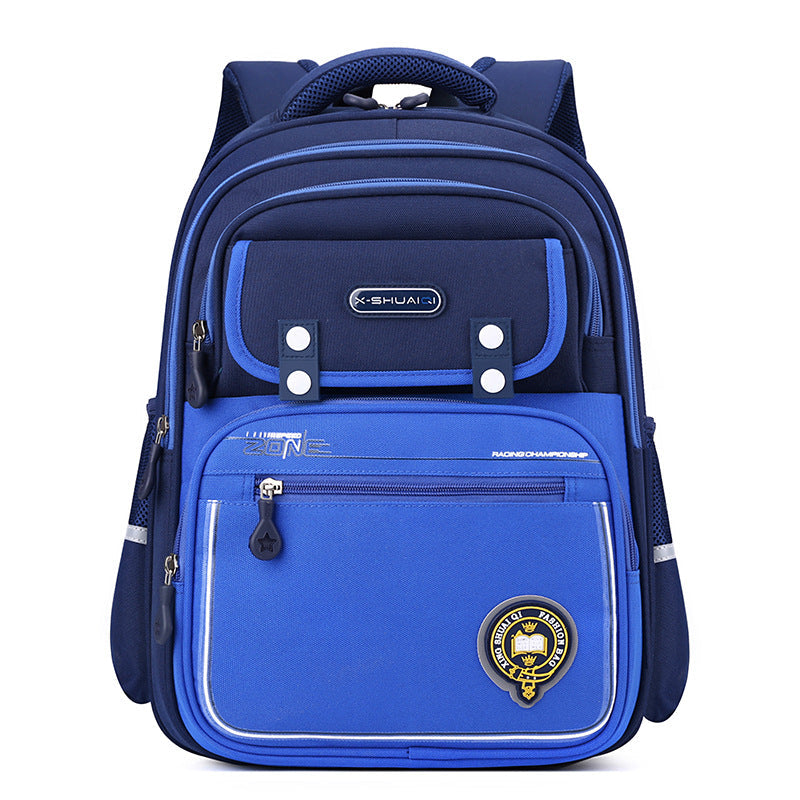 Kids Ergonomic School Backpack – Spine Protection Oxford Cloth Bag for Primary School Students