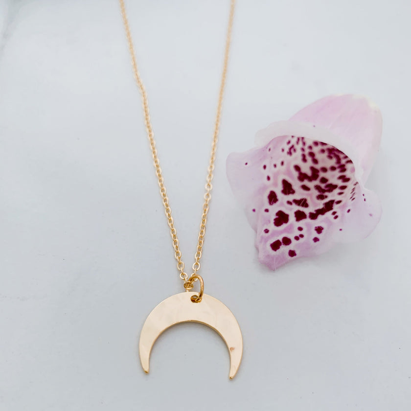 Hammered Crescent Moon