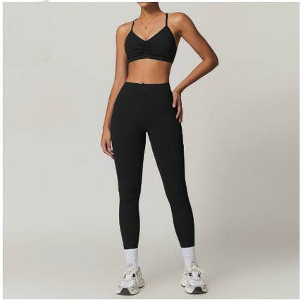 2pcs Yoga Outfit set Sport Fitness Workout Gym wear for women