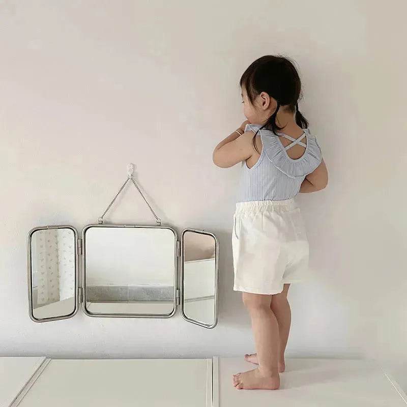 Casual Elastic Capri Pants Girls' Short pant for girls Neutral short pant for kids