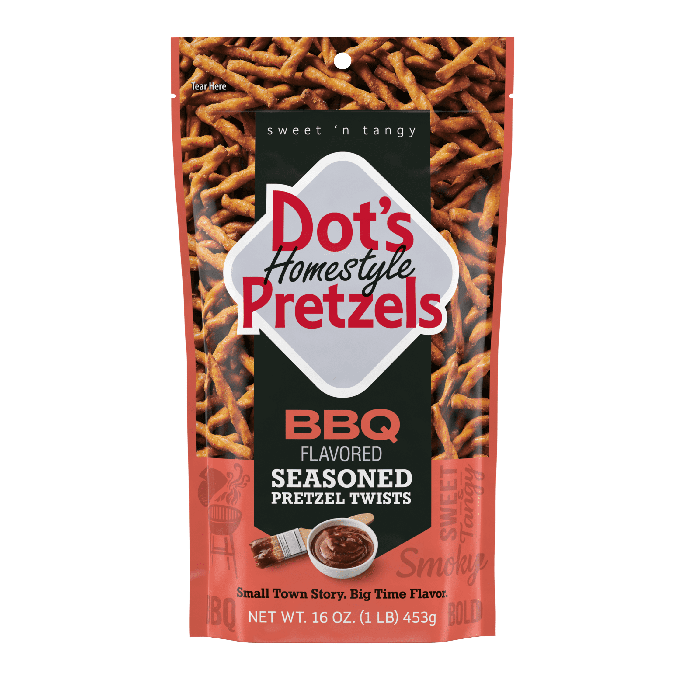 Dot's Homestyle Pretzels, BBQ, 453g