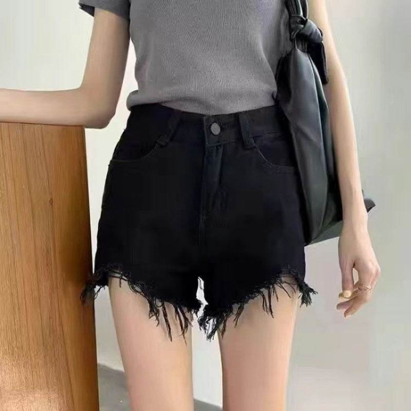 Elegant Anti-exposure Irregular Mini Denim Skirt