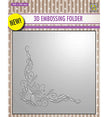 Nelle Choice 3D Embossing Folder - Poinsettia Corner