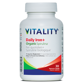 Vitality Products - Daily Iron+Organic Spirulina (30vcap)