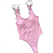 Family Matching Bikini Swimsuit Set – Parent-Child Polyester Swimwear in 5 Colors