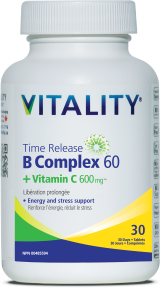 Vitality Products - Time Release B60mg+C600mg (30tab)