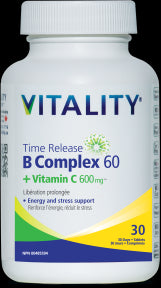 Vitality Products - Time Release B60mg+C600mg (30tab)