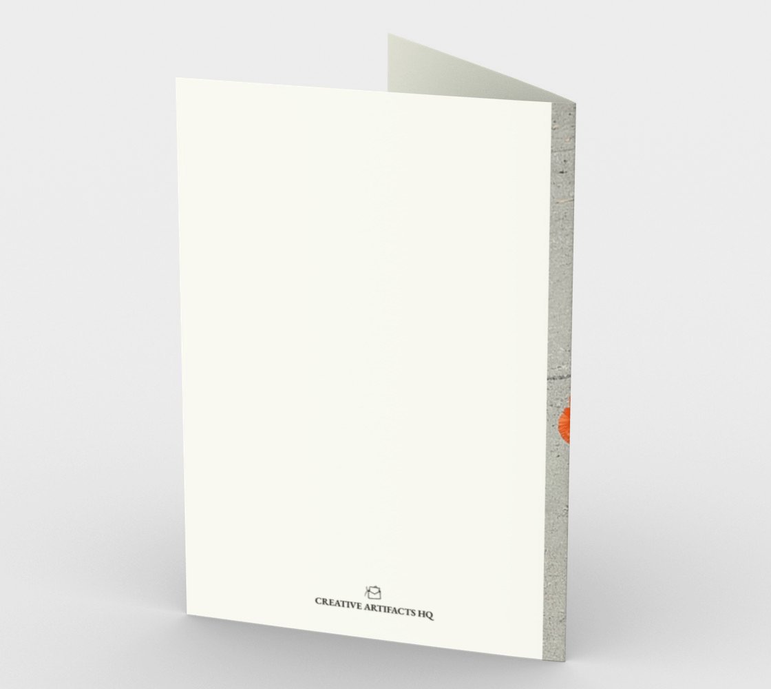 Set of 3 Blank Greeting Cards | 5 x 7 | Peripheral Poppies