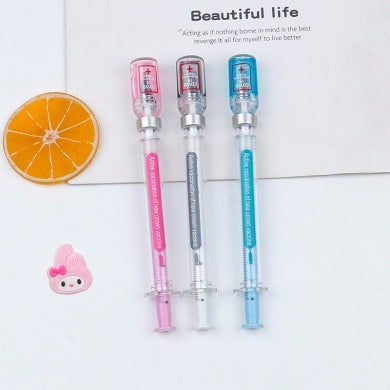 Vaccine Pen Creative Gel Pen – 0.5mm Black Ink, Novelty Design for Students