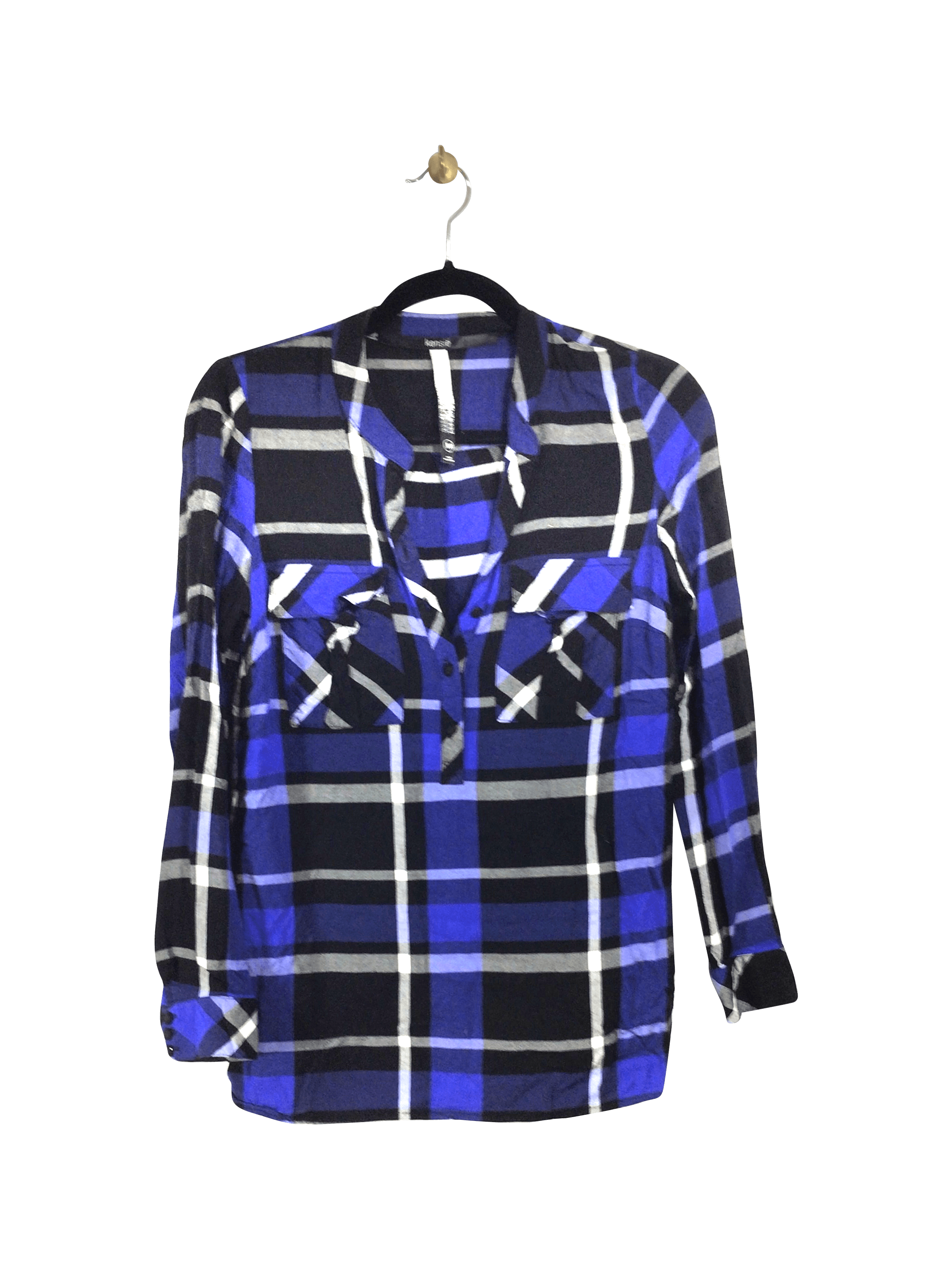 KENSIE Button-down Top Regular fit in Blue - XS