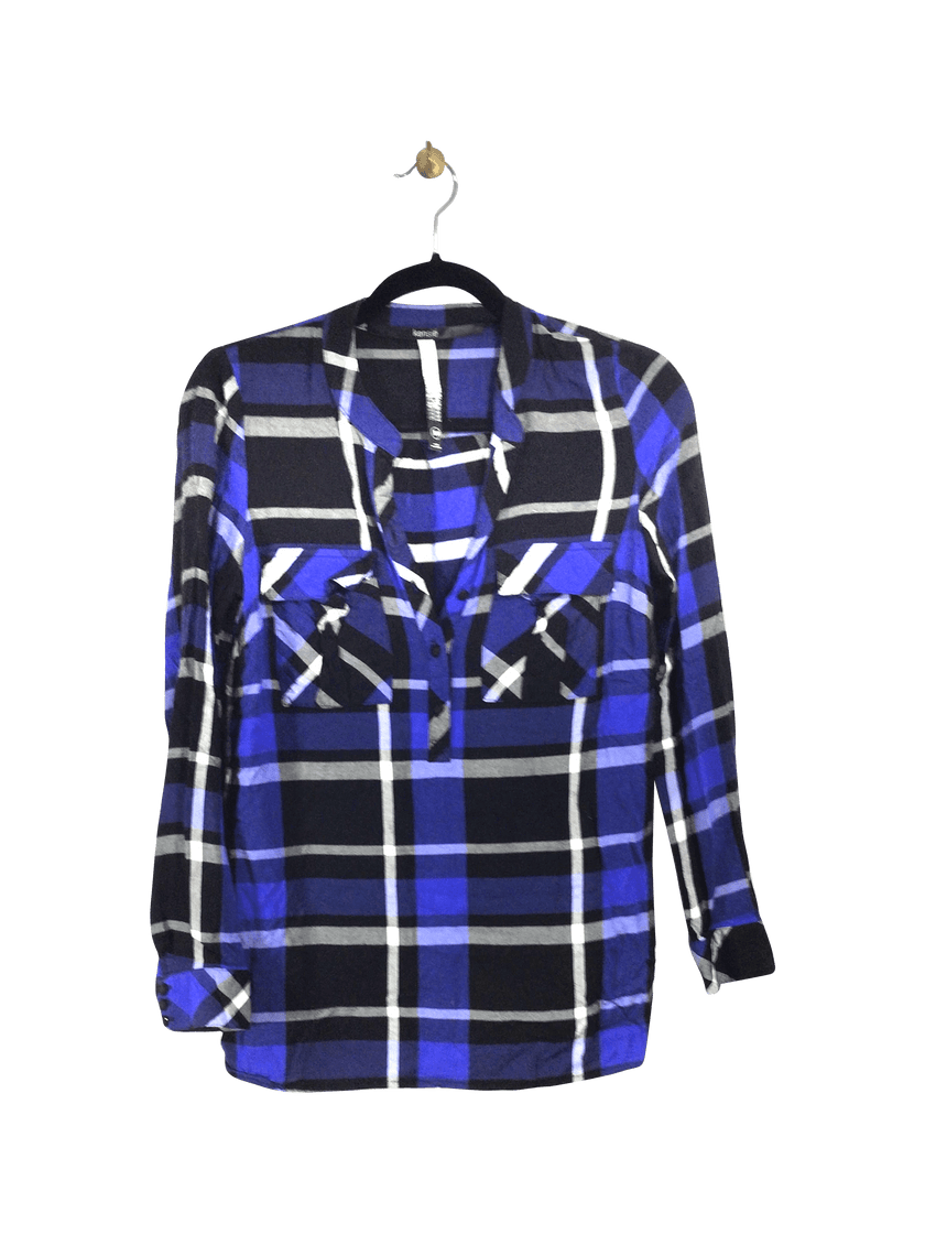 KENSIE Button-down Top Regular fit in Blue - XS