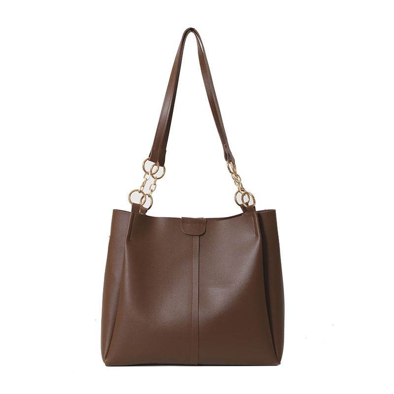 Two-piece Set Large Capacity Leather Totes shoulder Work Commuter Bag
