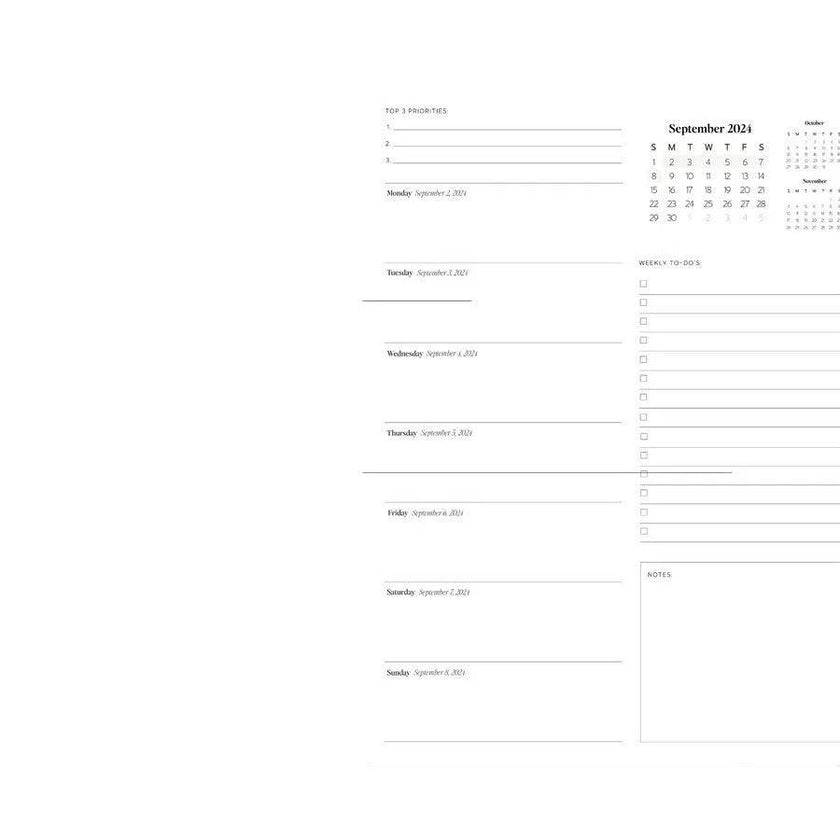 24to25 Daily Planner Annual Planning Notebook