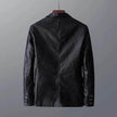 Leather Men's Autumn And Winter Jacket Thin Lapel
