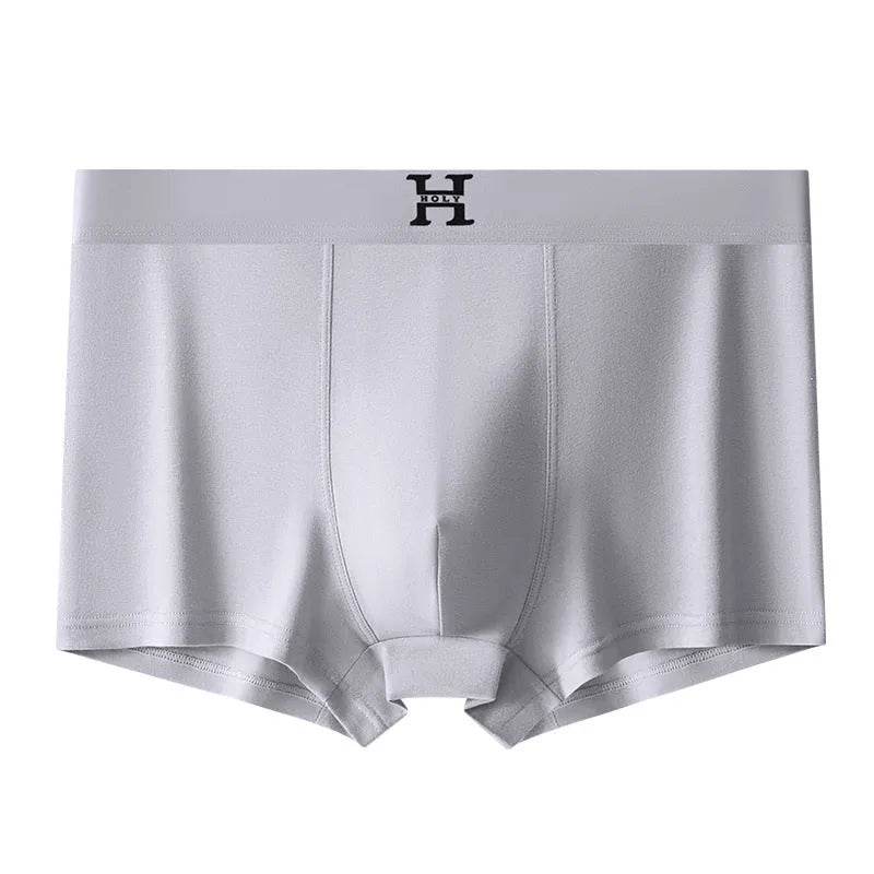 Men's Cotton Spandex Breathable HOLY Boxer Briefs underwear Mid wast
