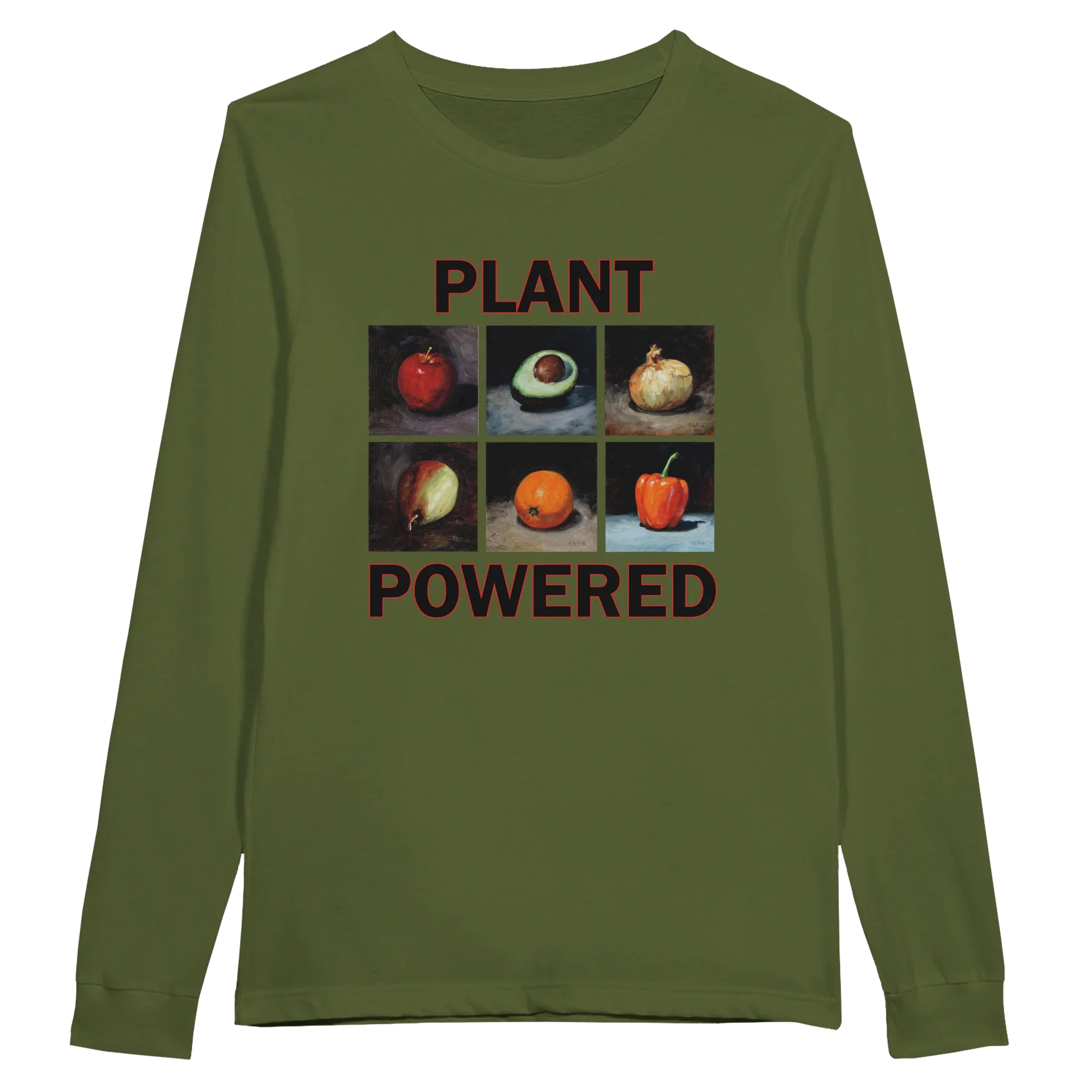 Plant Powered Long Sleeve T-Shirt – Comfortable Cotton Tee
