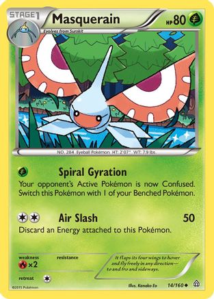 Masquerain 14/160 - XY  Primal Clash Reverse Holofoil